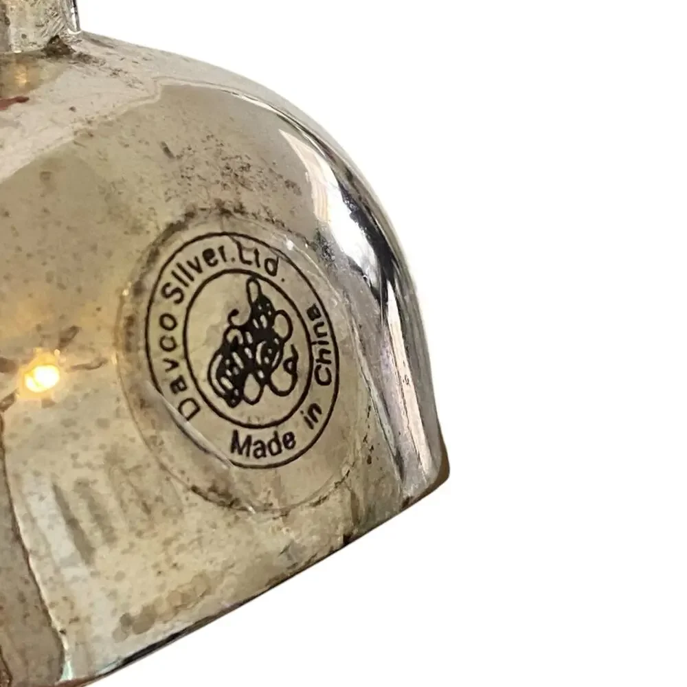 Vintage Davco Silver Ltd. Silver Single bud vase with handle *Flawed*